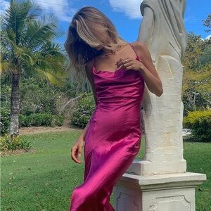 Princess Polly lioness midi walk the line dress NEW